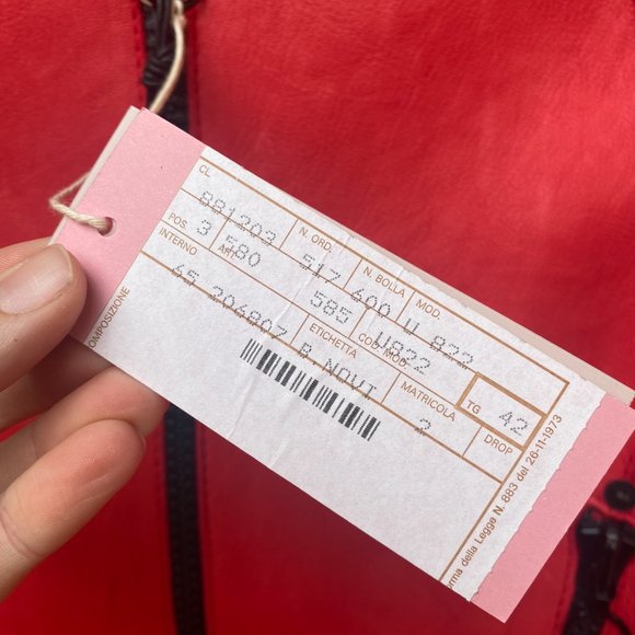 NEW with TAGS Benedetta Novi Red Leather Jacket - Picture 3 of 7